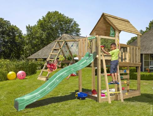 Jungle Cubby | Klettergerüste aus Holz mit Schaukeln & Kletternetze