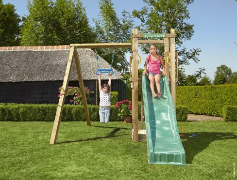 Jungle Tower | Klettergerüste aus Holz mit Schaukel